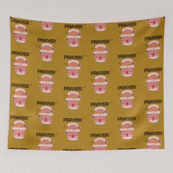 Item preview, Prayer, Because Teachers Can't Live on Apple Alone - Brown and Pink designed and sold by TheReporter1.