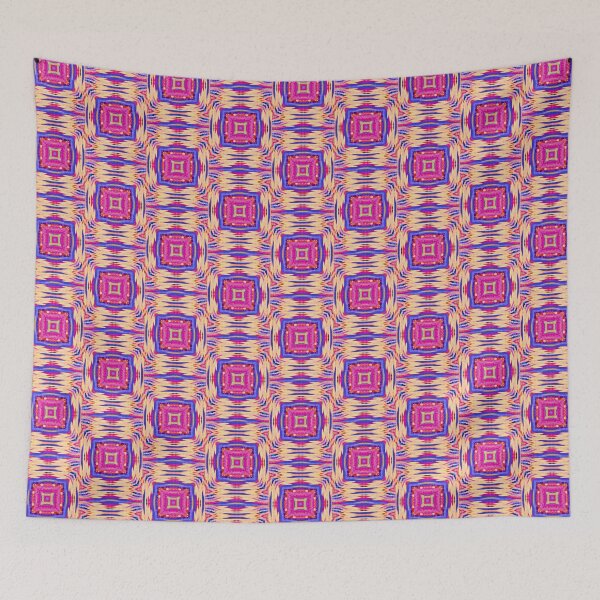 Item preview, Quilt in Pink Geometric Pattern designed and sold by MediaArtbyMara.