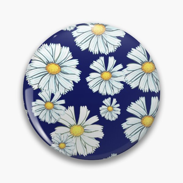 Item preview, daisies on blue designed and sold by ArtKseniia.