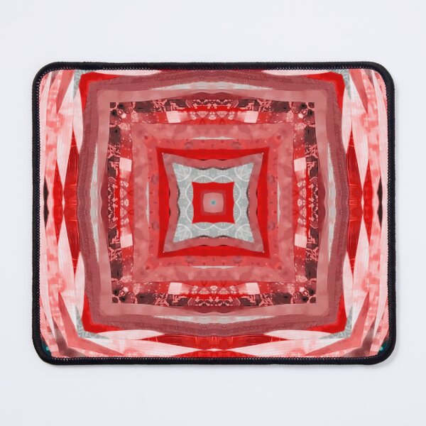 Item preview, Quilt in Red Geometric Pattern designed and sold by MediaArtbyMara.