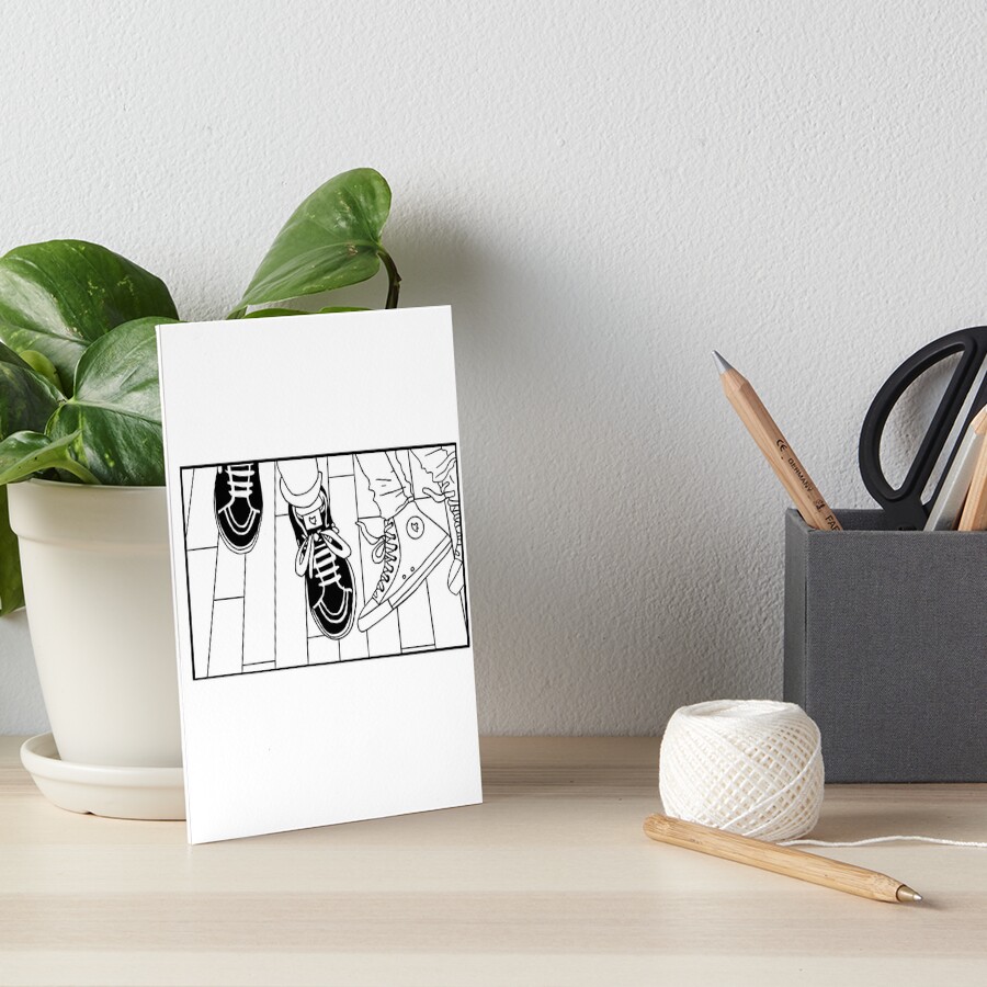 "Heartstopper shoes " Art Board Print by Westydesigns Redbubble