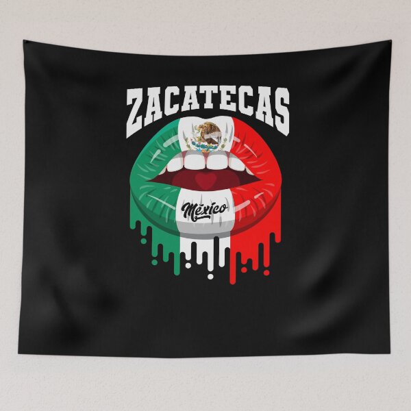 Item preview, Lips Kiss Zacatecas Mexico Flag designed and sold by Fr33m4n1111.