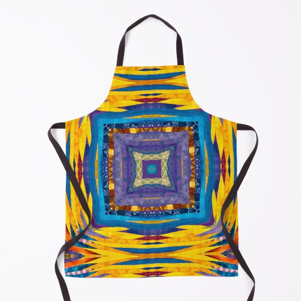 Item preview, Quilt in Blue Geometric Pattern designed and sold by MediaArtbyMara.