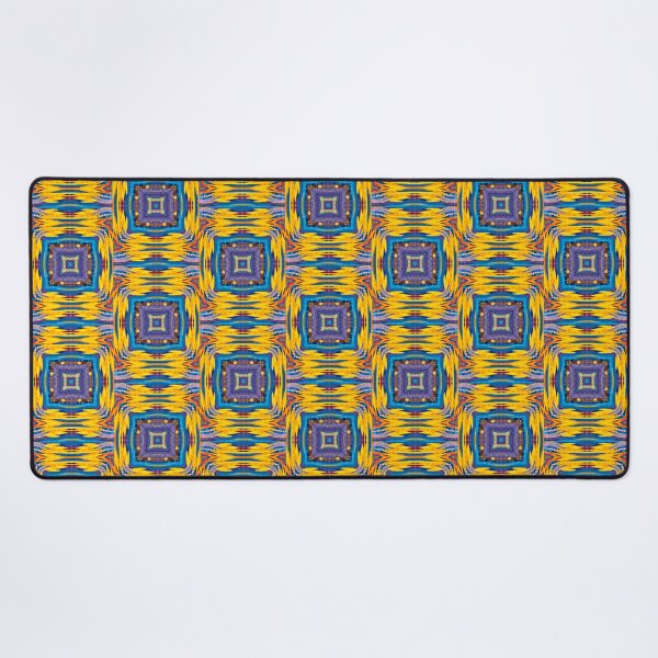 Item preview, Quilt in Blue Geometric Pattern designed and sold by MediaArtbyMara.