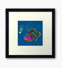 Electric Angler Fish Framed Print