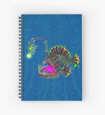 Electric Angler Fish Spiral Notebook