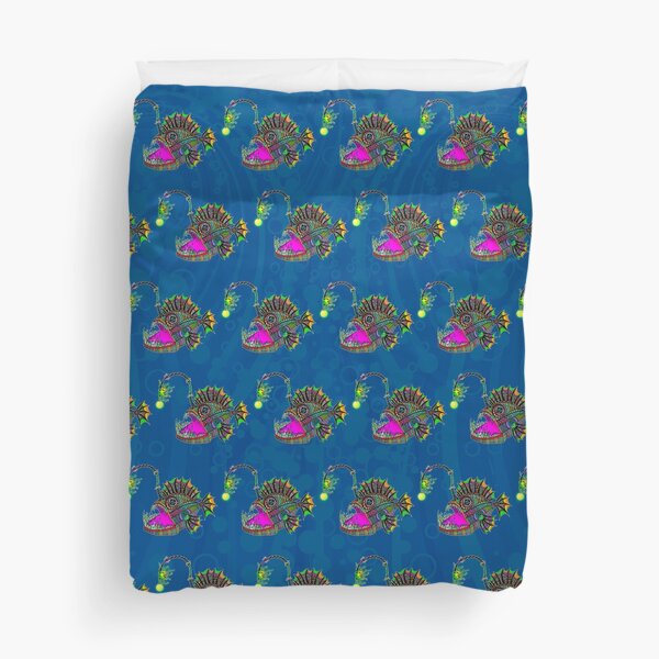 Electric Angler Fish Duvet Cover