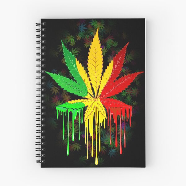 Item preview, Leaf Rasta Colors Dripping Paint designed and sold by BluedarkArt.