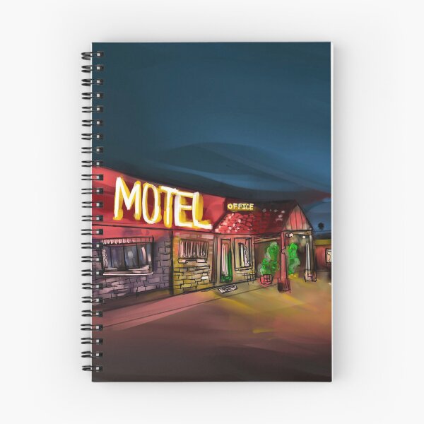 Item preview, Motel, handpainted night cityscape colorful designed and sold by dusso.