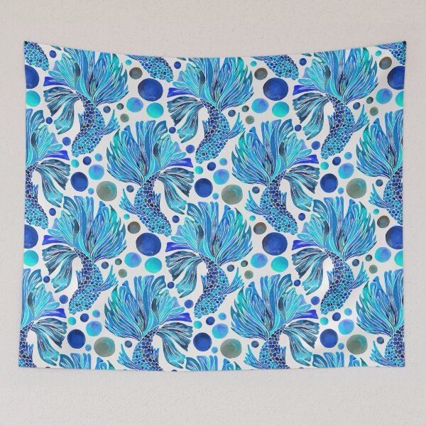 Item preview, Siamese Fighting Fish – Blue designed and sold by Cat Coquillette.