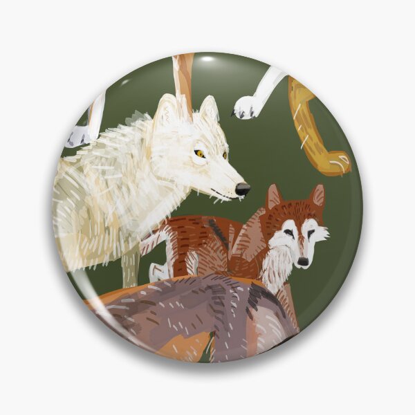 Item preview, Wolf pattern in green designed and sold by belettelepink.