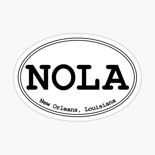 Item preview, NOLA - New Orleans Oval Design designed and sold by dodgemdesigns.