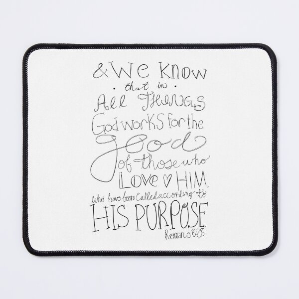 Item preview, Romans 8:28 - black & white designed and sold by ChandlerLasch.