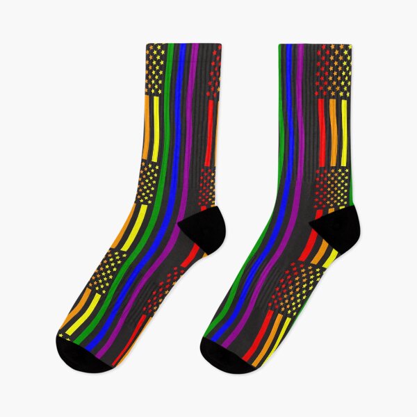 Item preview, Vertical Rainbow American Flag  - Gay Pride - LGBTQ Pride - Gay Memorial Independence Day designed and sold by Pawfect-Purr.
