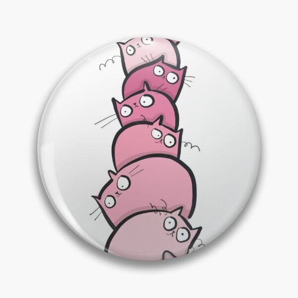 Item preview, 7 Pink Cat T-Shirt And Stickers. designed and sold by altamash786.
