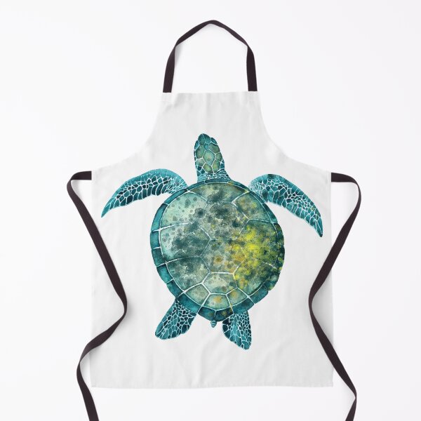 Item preview, Watercolor Sea Turtle - Turquoise  designed and sold by maryedenoa.