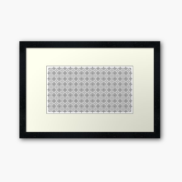 trippy pattern Framed Art Print