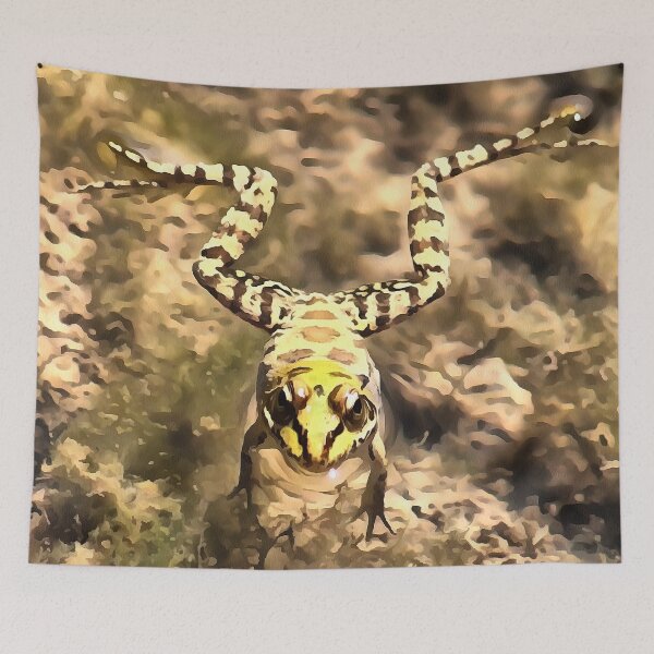 Item preview, Swimming Frog Immersed In Clear River Water Painting designed and sold by taiche.