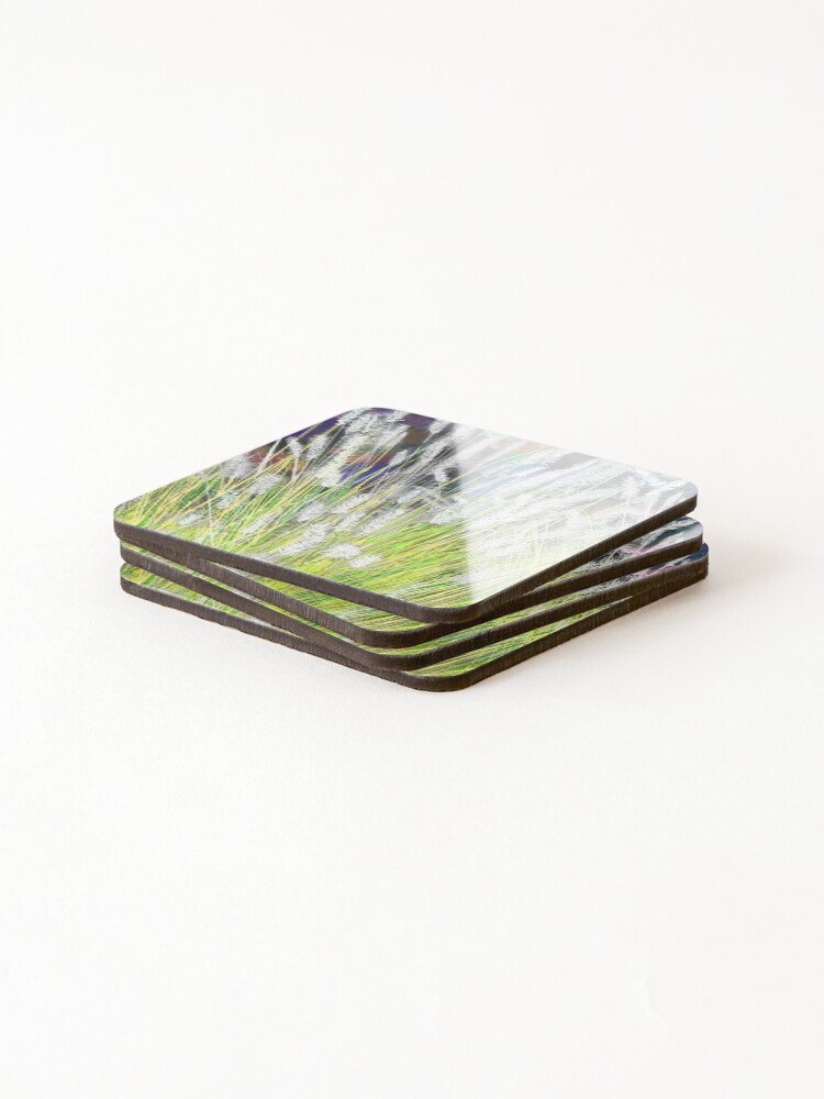 Thumbnail 4 of 5, Coasters (Set of 4), Spring Grass designed and sold by designeq.