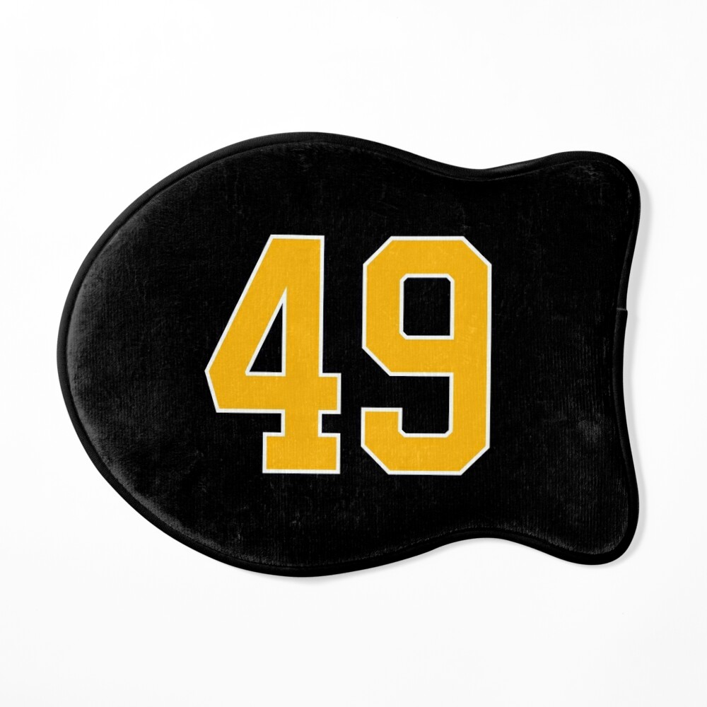 Number 49 lucky sports jersey forty nine Sticker for Sale by HeavyStyle