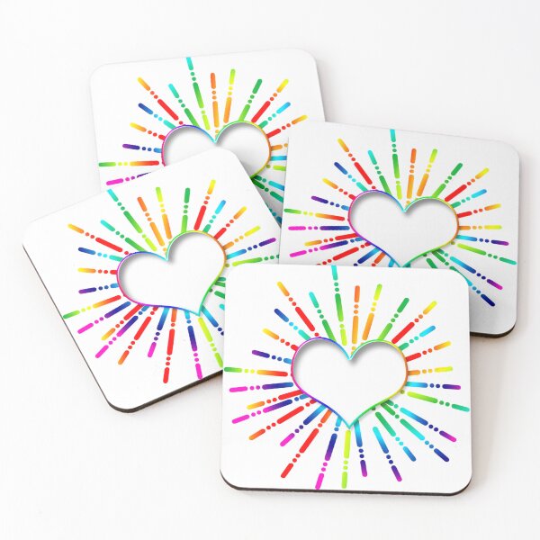 Item preview, A heart with colored rays that deserves to be filled designed and sold by Goliardika-Shop.