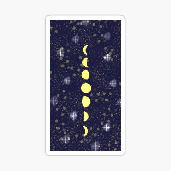 moon phases Sticker