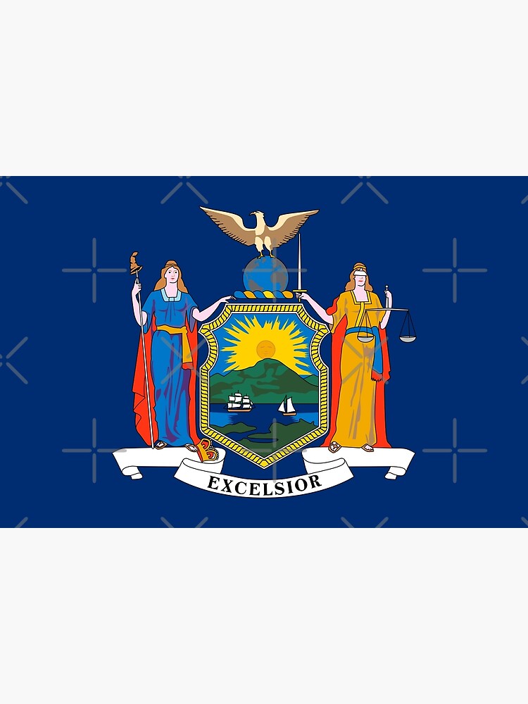 Thumbnail 3 von 3, Poster, Flagge des Staates New York designt und verkauft von FlagsandSymbols.