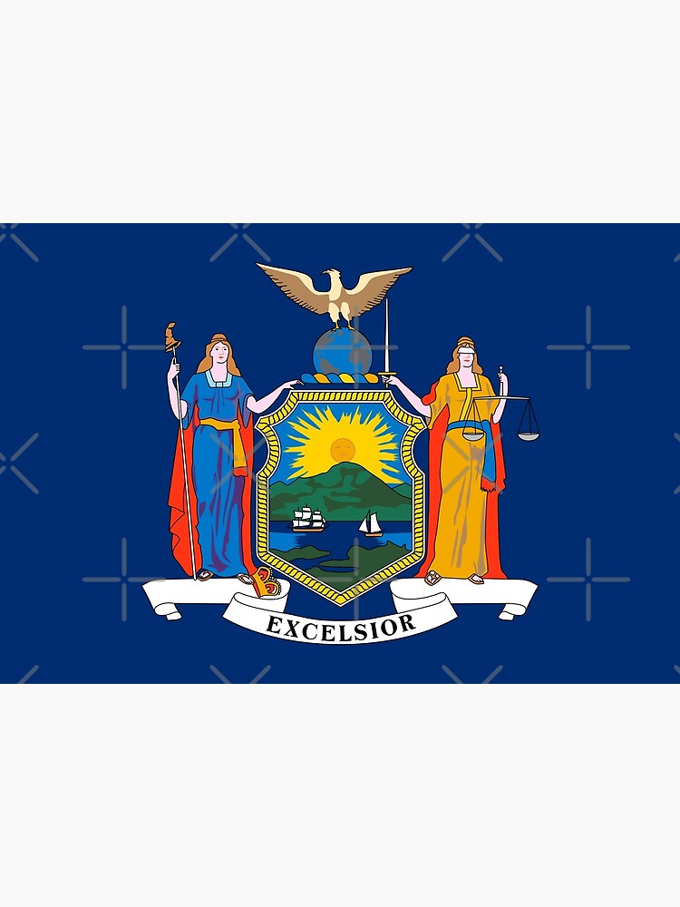 Thumbnail 2 von 2, Galeriedruck, Flagge des Staates New York designt und verkauft von FlagsandSymbols.