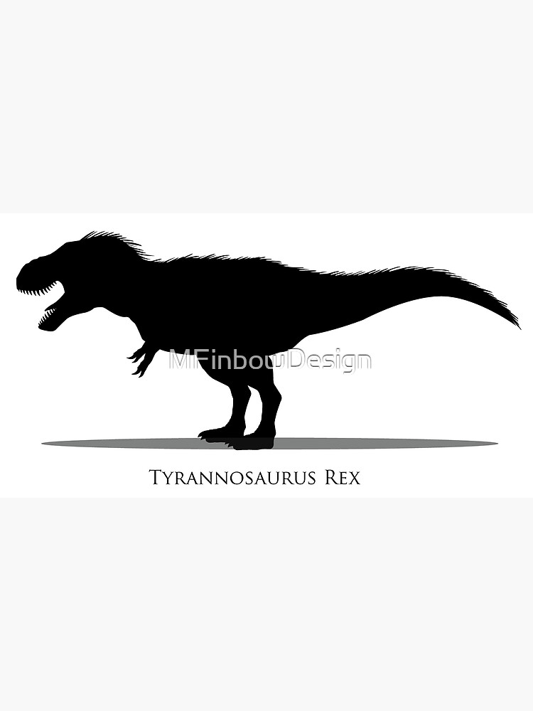 T-rex tyrannosaurus silhouette. Vector illustration tyrannosaurus