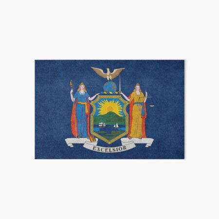 Artikel-Vorschau von New York State Flag, Grunge-Stil, designt und verkauft von FlagsandSymbols.