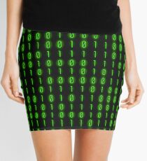 Binary Code Inside Mini Skirt