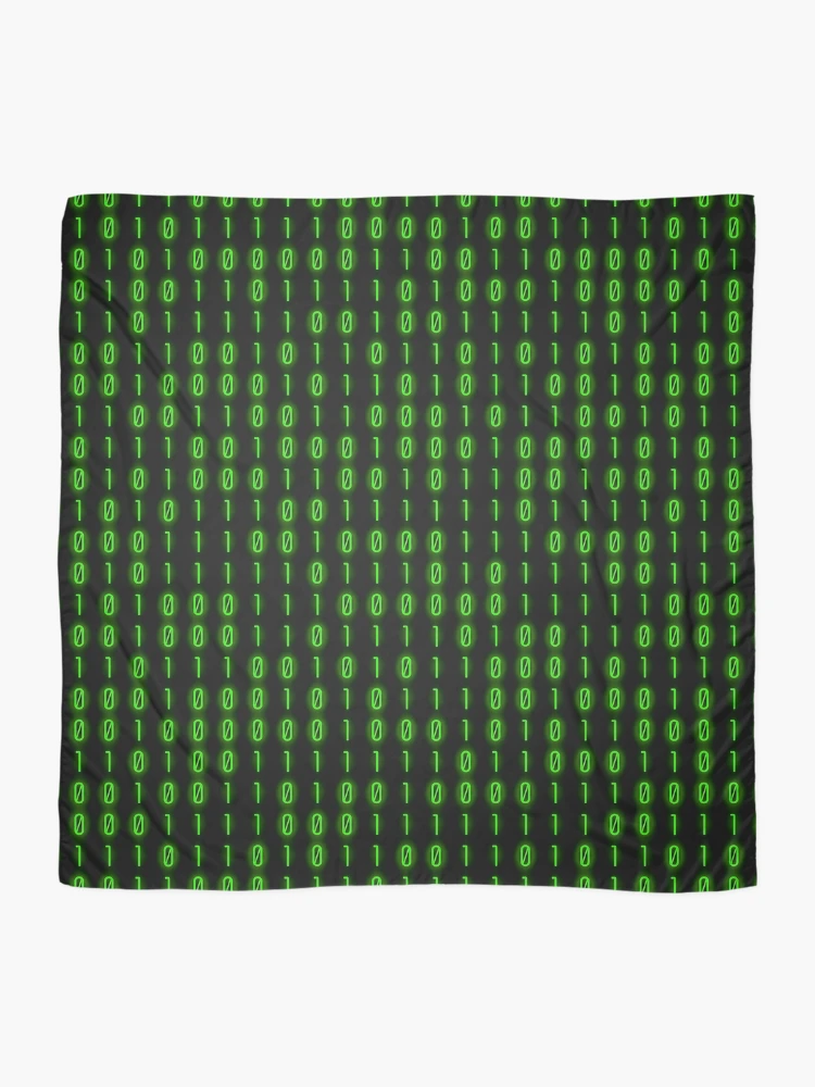 Thumbnail 2 of 3, Scarf, Binary Code Inside designed and sold by pattypattern.
