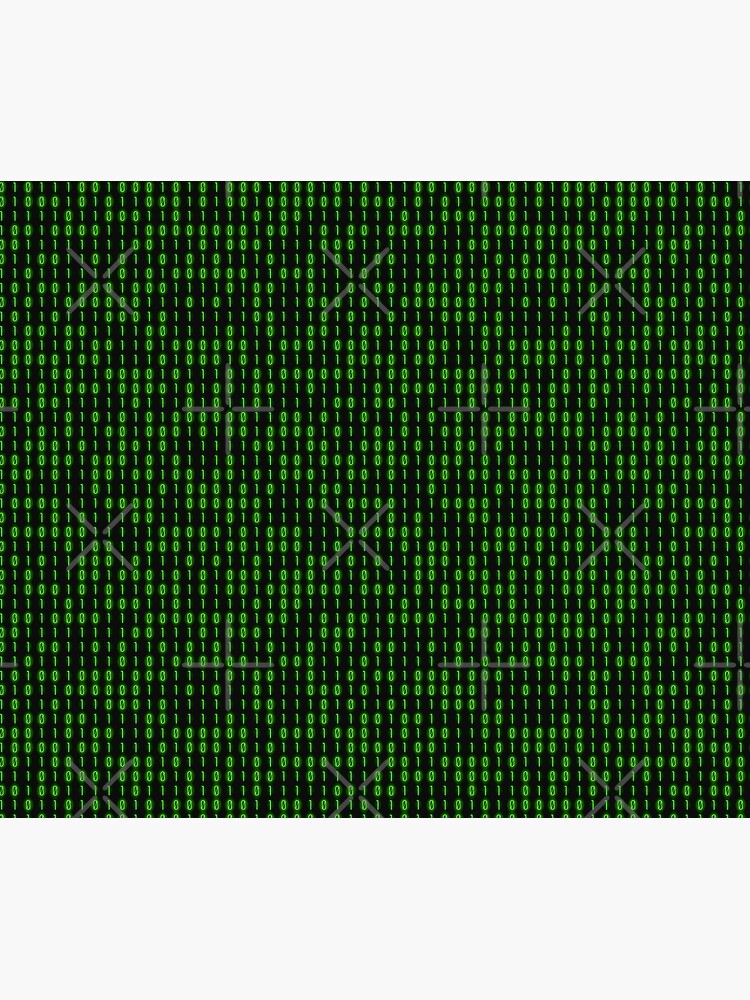 Thumbnail 6 of 6, Throw Blanket, Binary Code Inside designed and sold by pattypattern.