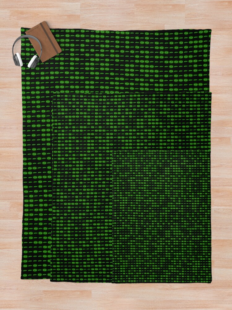 Thumbnail 5 of 6, Throw Blanket, Binary Code Inside designed and sold by pattypattern.