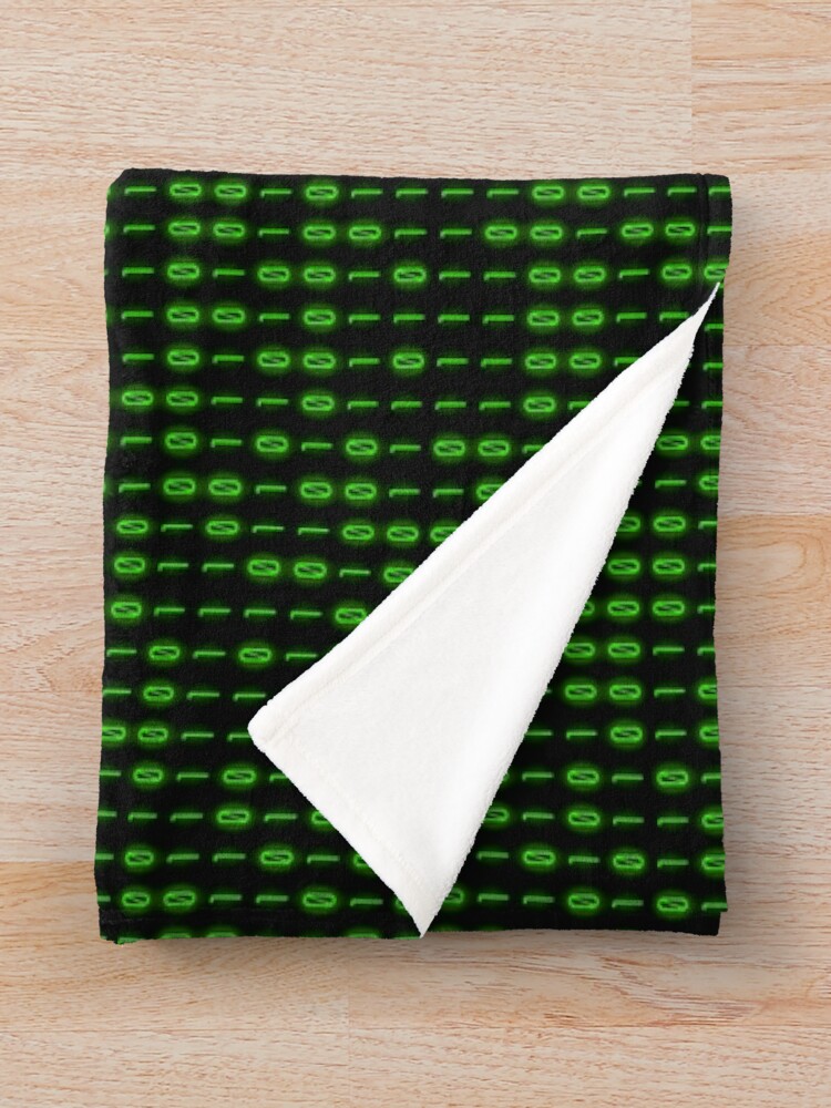 Thumbnail 3 of 6, Throw Blanket, Binary Code Inside designed and sold by pattypattern.