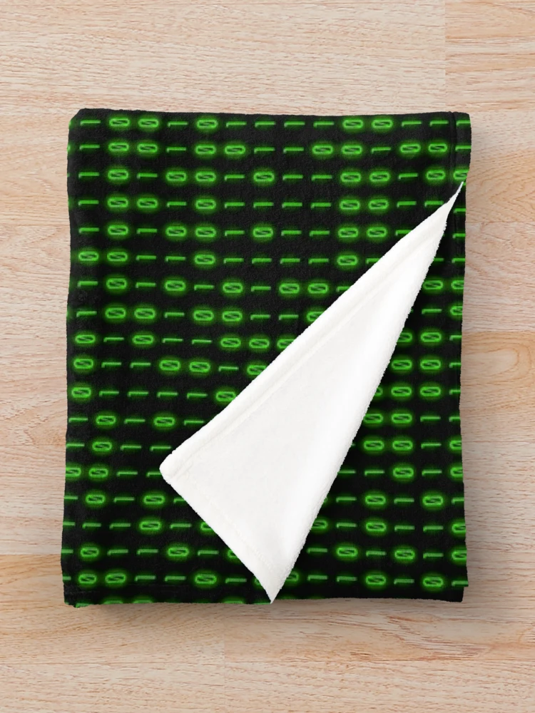 Thumbnail 3 of 6, Throw Blanket, Binary Code Inside designed and sold by pattypattern.