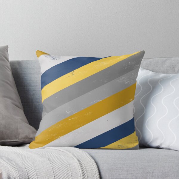 Item preview, Navy Blue, Yellow Ochre and Mustard, Grey Stripes  designed and sold by OneThreeSix.