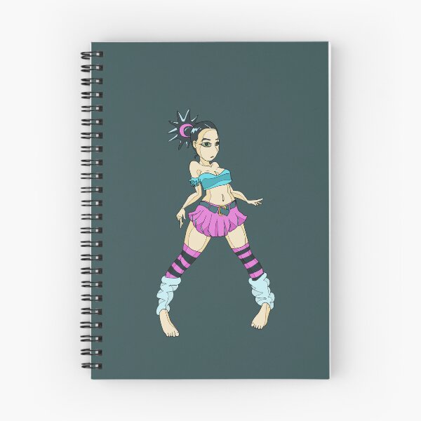 Item preview, Neon Goth Punk Cute Girl - Pink, Blue designed and sold by Chubuter.