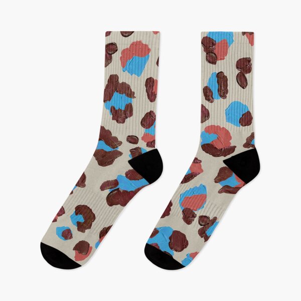 Artikelvorschau, Leopardenmuster - Kastanienbraun & Blau entworfen und verkauft von Cat Coquillette.