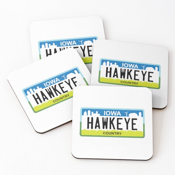 Item preview, Iowa License Plate Hawkeye Country designed and sold by Red Barn  Co-Op.