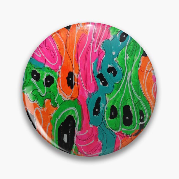 Item preview, Sketchbook 5-20 ( psychedelic abstract trippy fluorescent neon) designed and sold by Natfigcreates.