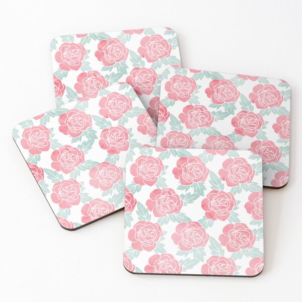 Item preview, Pink and Green Summer Floral Seamless Pattern designed and sold by rhombusOnion.