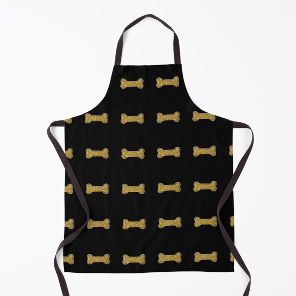 Item preview, Dog bone gold glitter black pattern designed and sold by Anna-Kik.