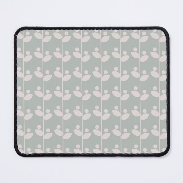 Item preview, Cute Minimalist Retro Leaves Pattern, Mid Century Modern Leaves Gray Teal designed and sold by scorpiolane.