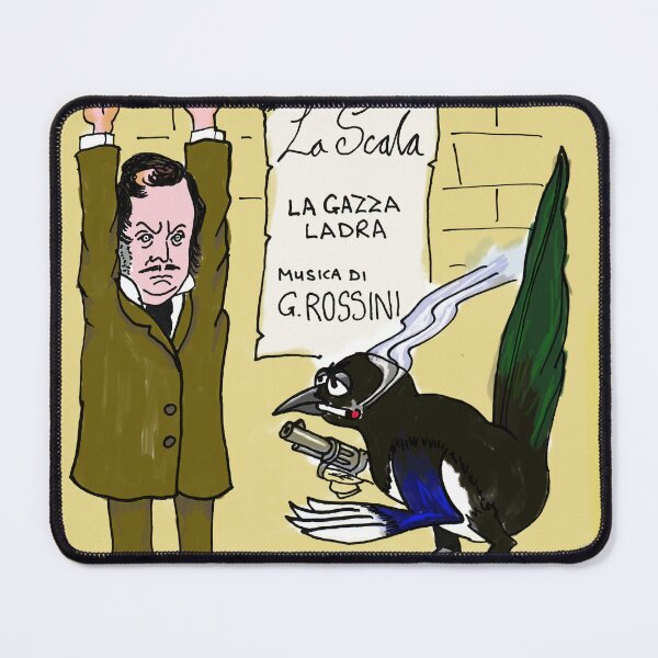 Item preview, An Ironic Episode in the Life of Gioachino Rossini designed and sold by Brendinicartoon.
