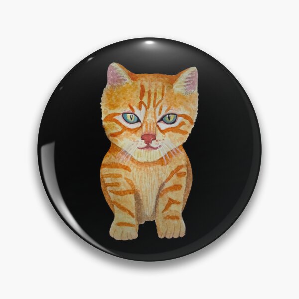 Item preview, Orange kitten in watercolor designed and sold by altairaleon.