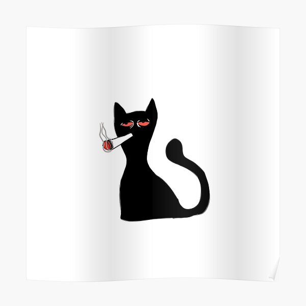 Cat Smoking Advertisement Product A Tabaqueira Poster Poster for Sale by  haruljihan