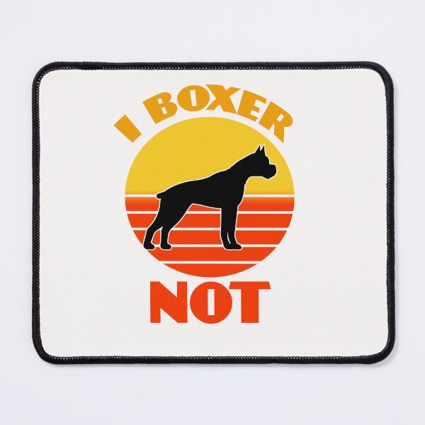 Item preview, I Boxer Dog Not Dog puppy Lover Cute Sunser Retro Funny designed and sold by Meteor77.