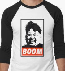 Kim Jong Un BOOM Men's Baseball ¾ T-Shirt