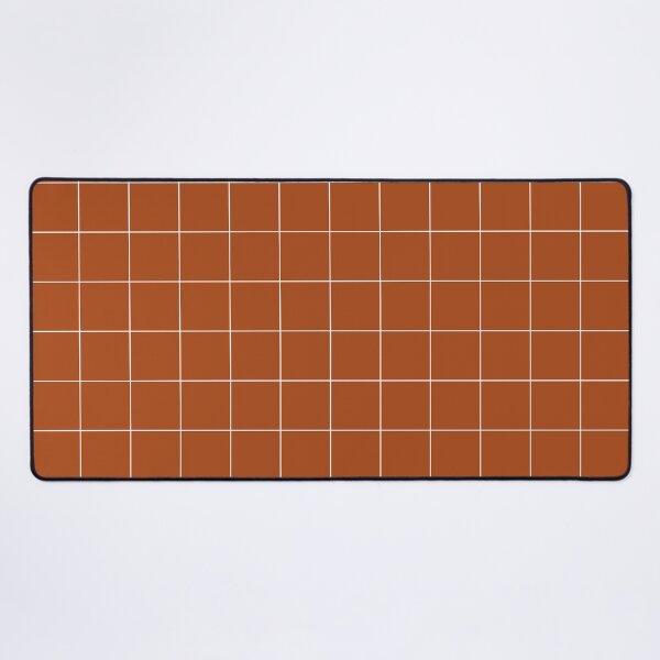 Item preview, Windowpane Check Grid (white/burnt orange) designed and sold by Design Minds Boutique.